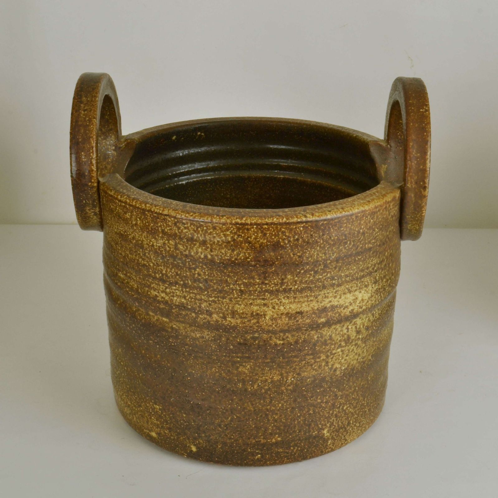 Two Handled Large Studio Ceramic Plant Pot By Mobach photo Garden Decor