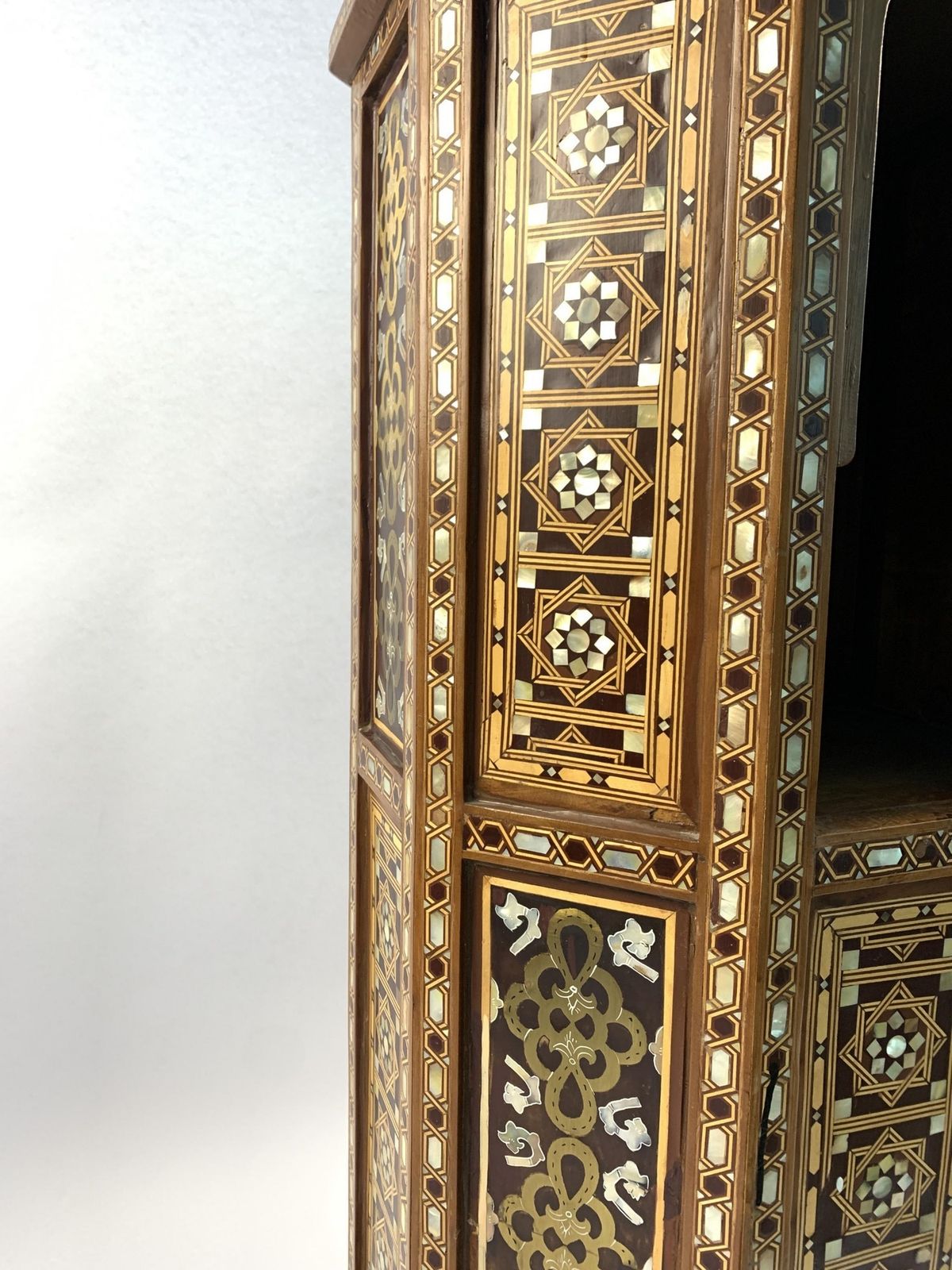 A Pair Of Ottoman Mother Of Pearl And Tortoiseshell Stands,19th Century photo Home Decor