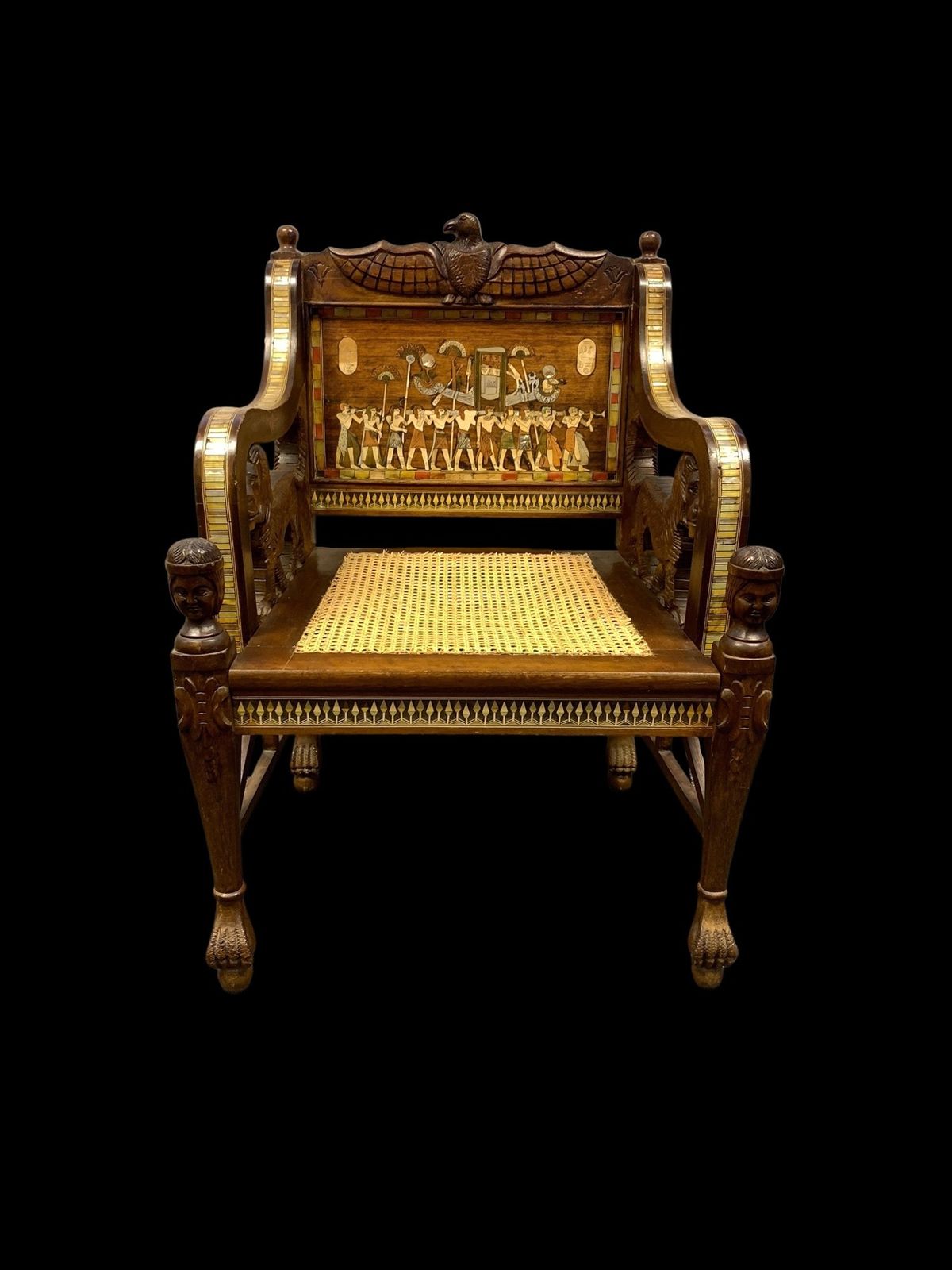 A Fine 19th Century Egyptian Revival Set Of Three Furniture photo Furniture