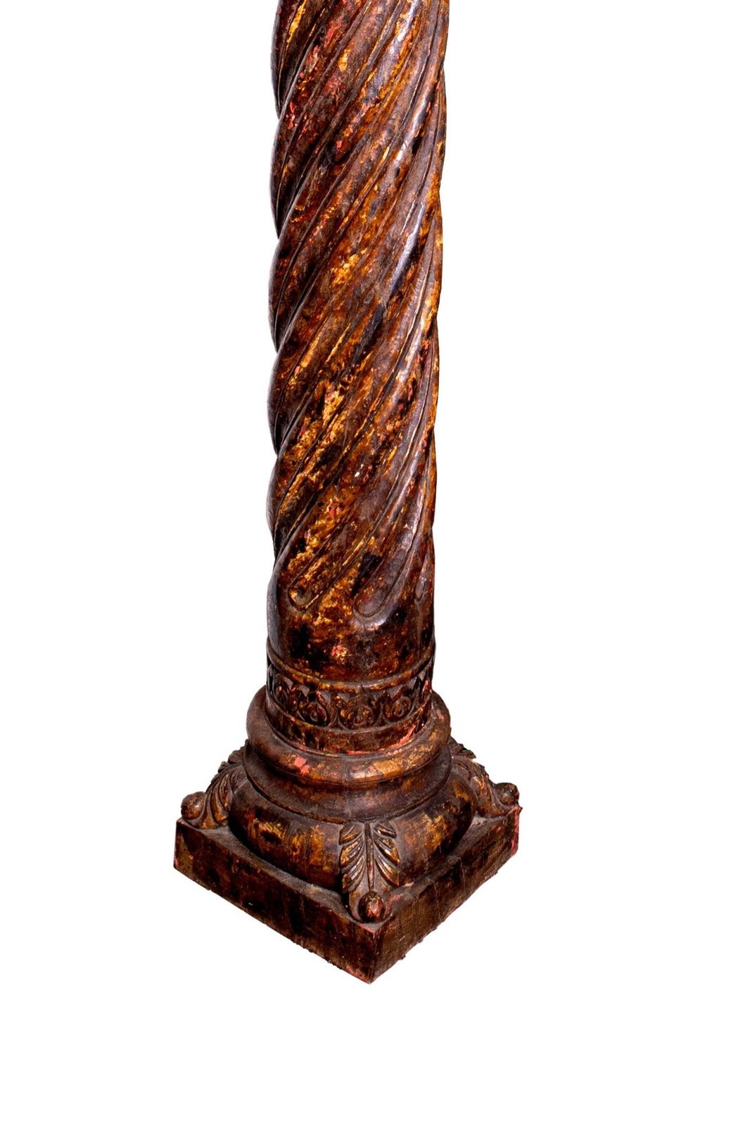 A Pair Of Mughal Wooden Columns, India, 19th Century photo for sale