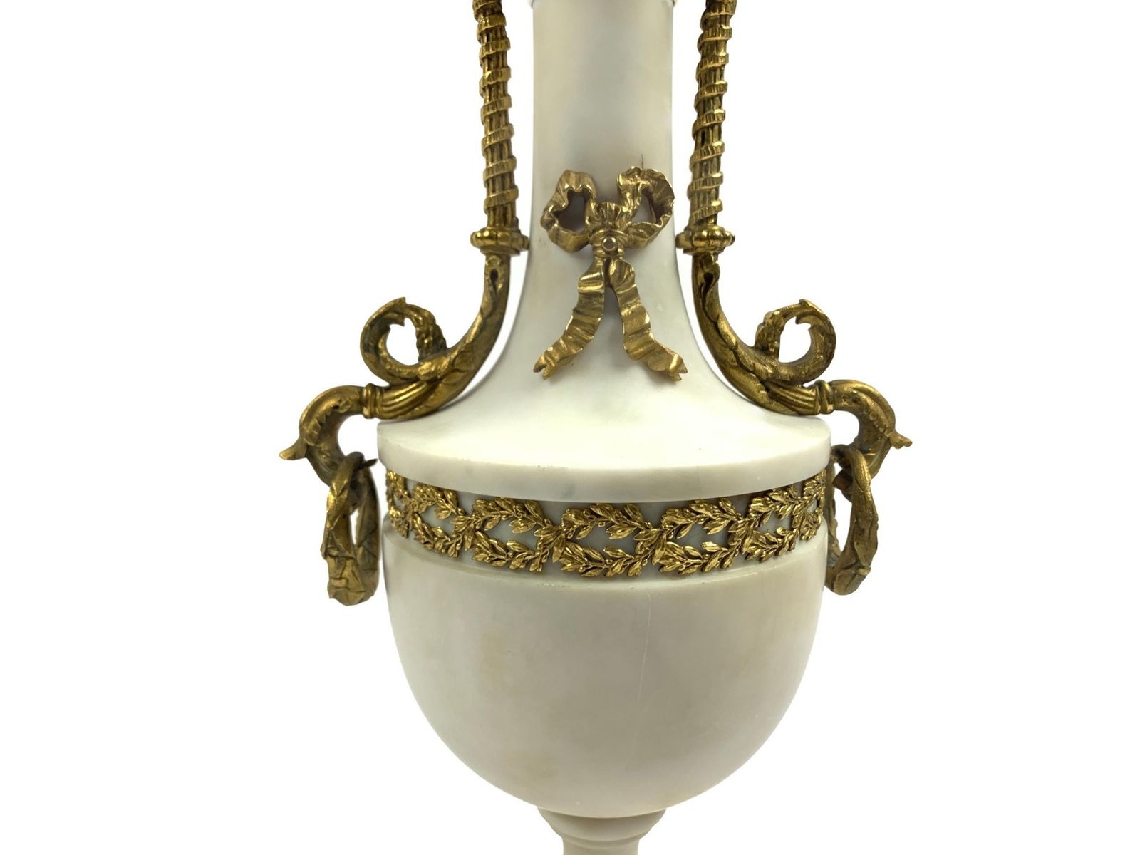 Pair Of French Marble And Gilt Bronze Louis XVI Style Candelabra photo Home Decor