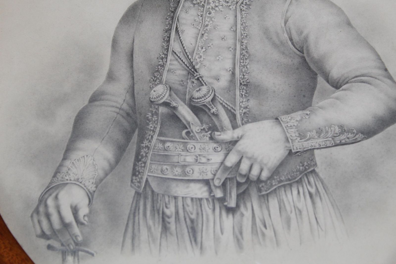 Portraits Of The Greek Warrior Notis Botzaris And His Wife, 19th Century photo Art