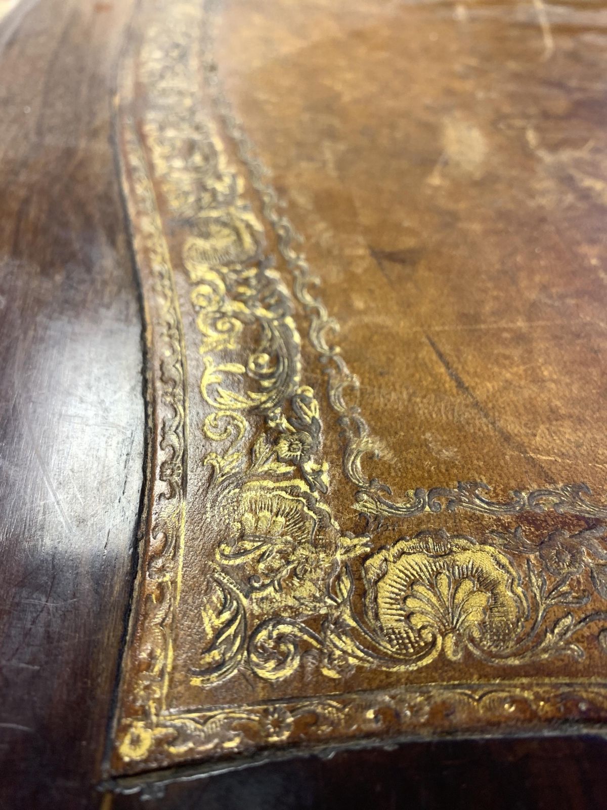 A Fine Antique 19th Century Wood And Bronze Inlaid Desk, French Or Russian photo buy