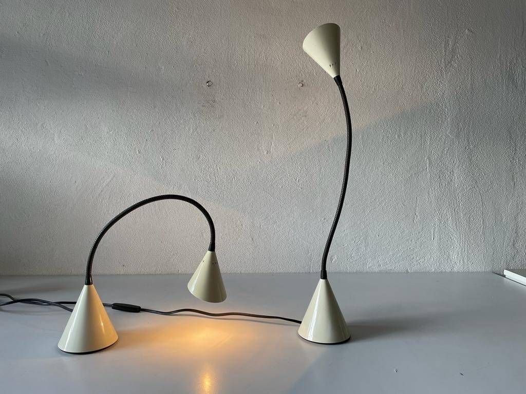 Twist Pair Of Desk Lamps By S. Renko For Egoluce, 1980s, Italy photo for sale