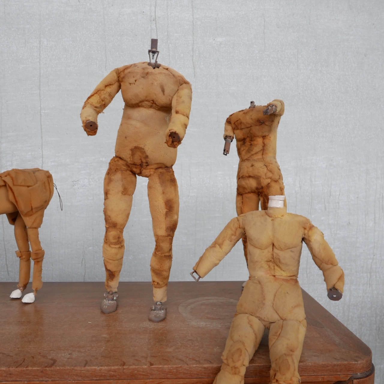 Mid Century Articulated Metal And Foam Mannequin Lay Figures photo for sale