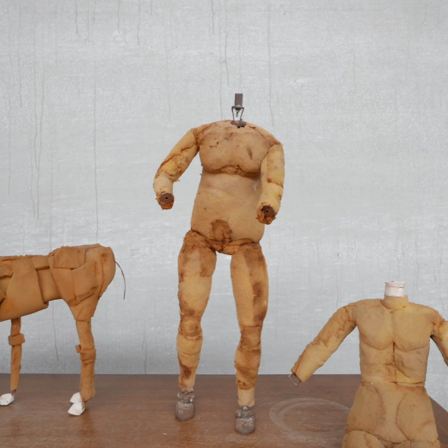 photo vintage Mid Century Articulated Metal And Foam Mannequin Lay Figures