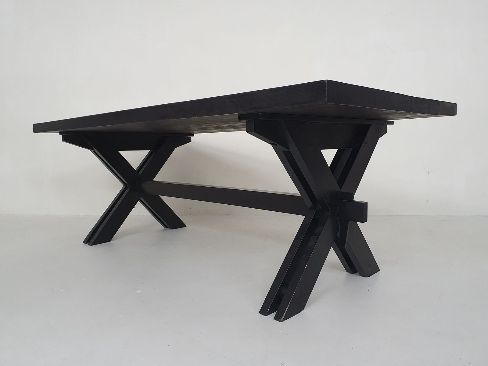 Grote Op Maat Gemaakte Eettafel Van Johannes Blesgen, Duitsland, Ca. Jaren 1970