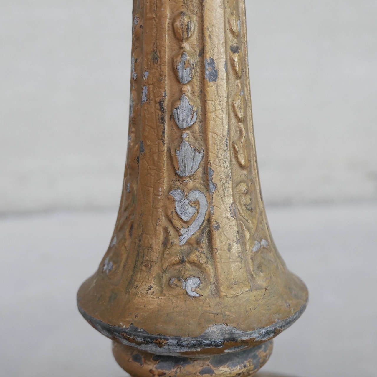 Art Deco French Wooden And Metal Gilt Floor Lamp photo furniture