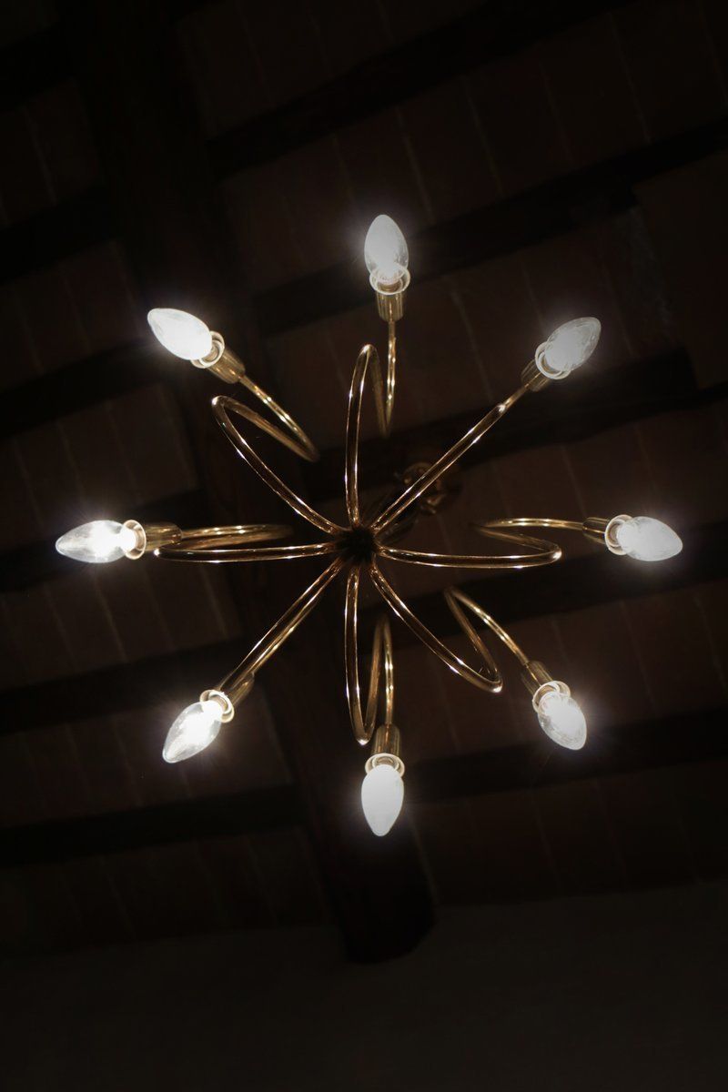 Austrian Mid Century Octopus Chandelier By J. T. Kalmar, 1950s photo 1796.0