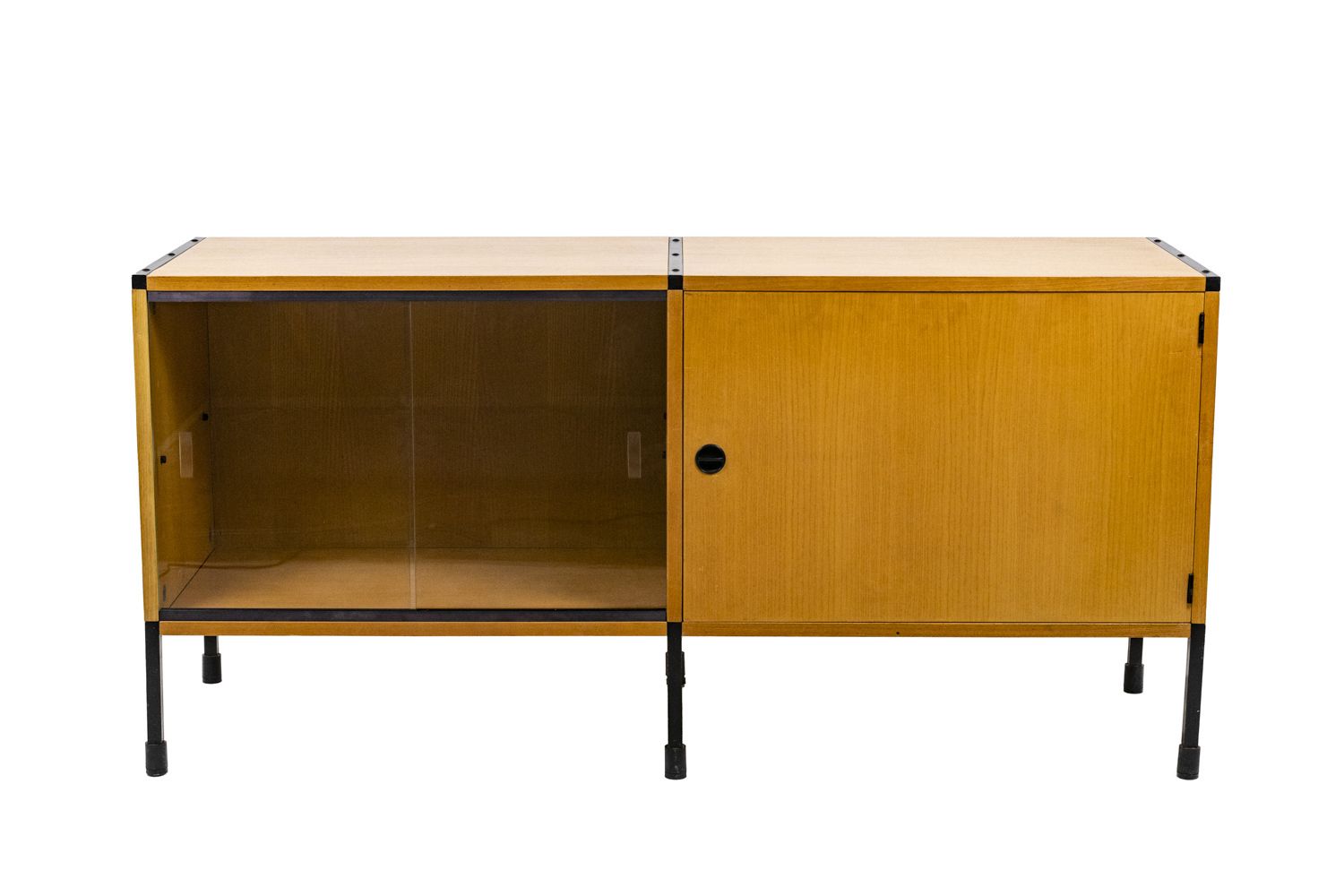 Arp, Sideboard In Ash And Metal, 1950s