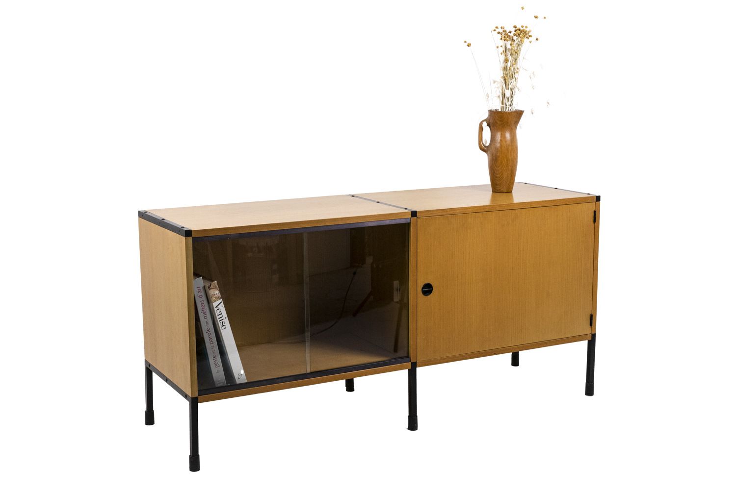 1500.0 Arp, Sideboard In Ash And Metal, 1950s photo