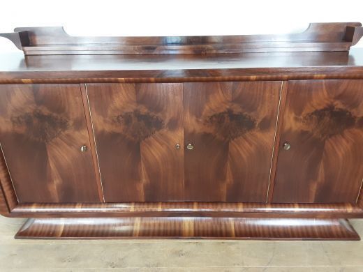 photo buy French Art Deco Flame Mahogany Sideboard