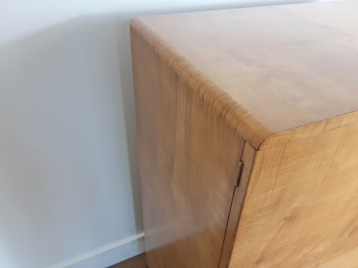 photo furniture Art Deco Linen Press In A Satin Maple