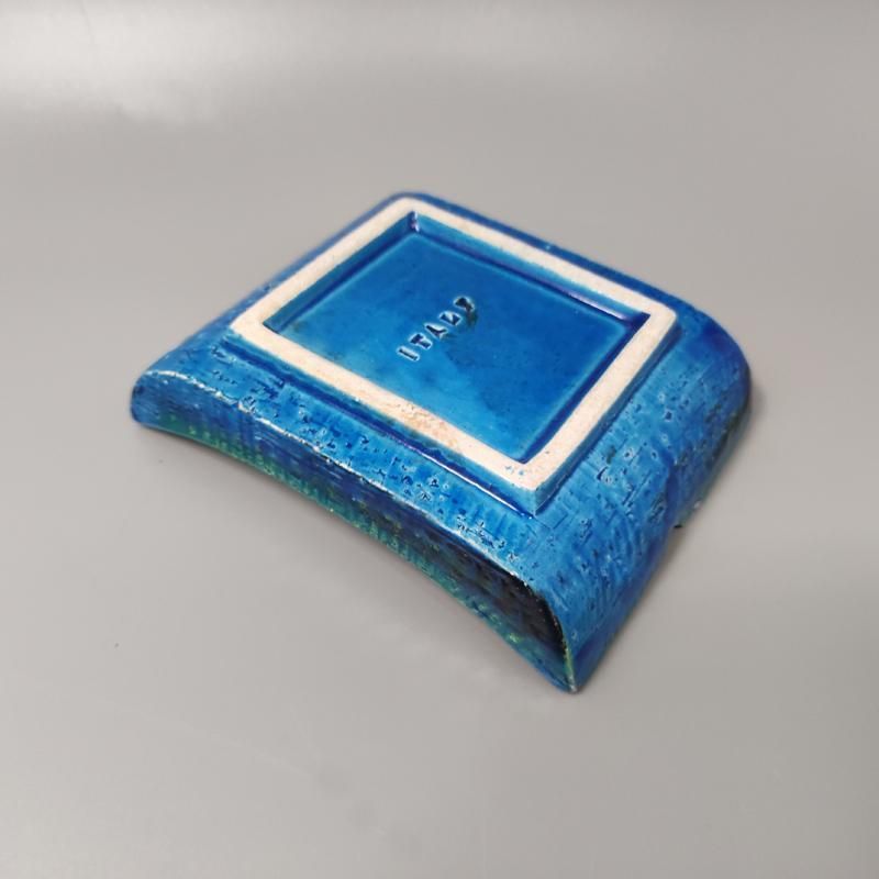 1960s Bitossi Ashtray/Catchall By Aldo Londi Blue Rimini Collection photo buy