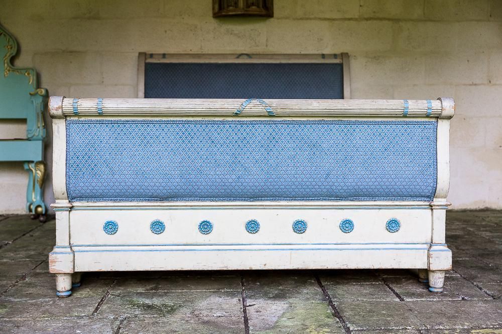 Nineteenth Century French Painted Bed photo for sale