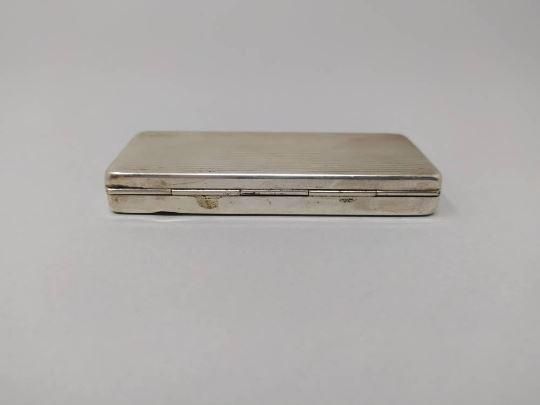 photo furniture 1930s Stunning Rare French Pocket Vintage Rubber Stamp In Silver.