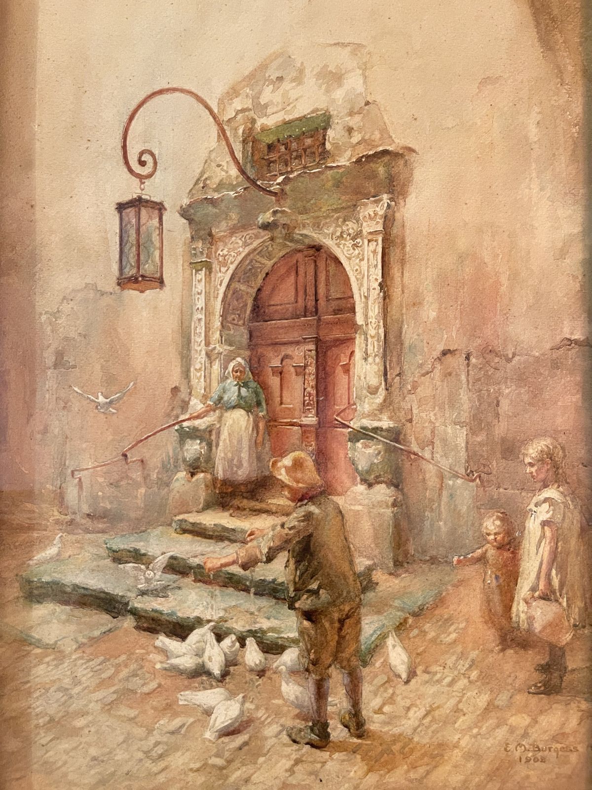 photo furniture An Exceptional Watercolour By Renowned Artist E M Burgess As Featured In The V & A Dated 1908