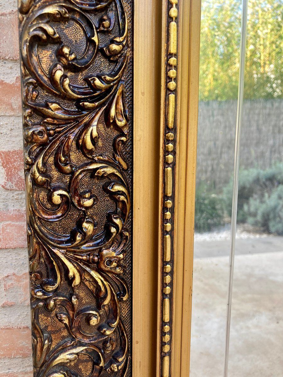 Early 20th Century Spanish Beveled Mirrors With Gold Frames, Set Of 2 photo 1716.0