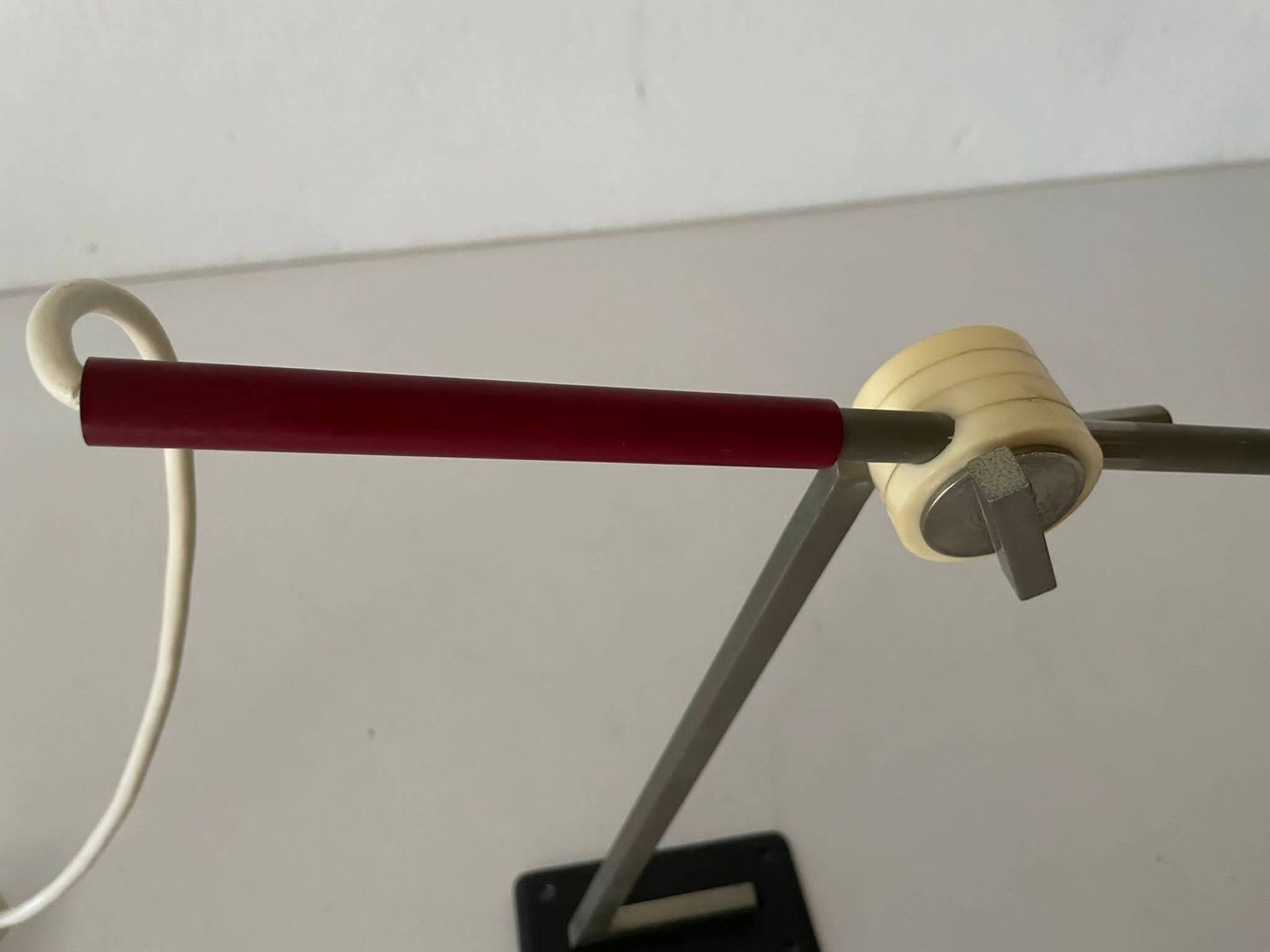 photo furniture Fabric Shade & Brass Body Elegant Pair Of Bedside Lamps By Eru, 1980s, Germany
