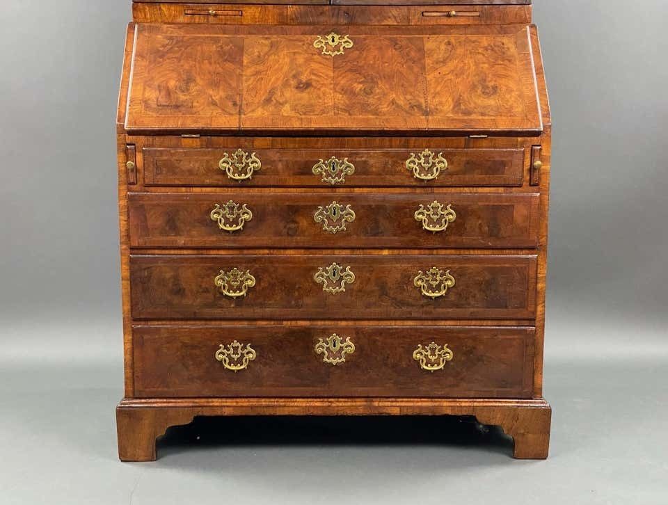 photo furniture 18th Century English George II Walnut Secretary Bookcase