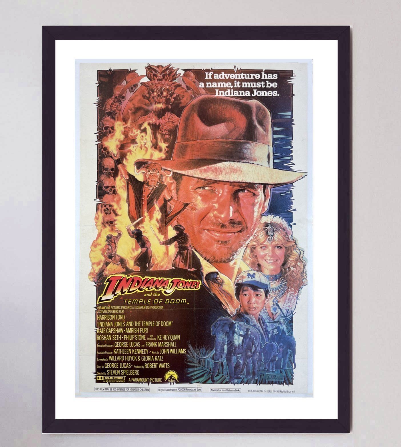 Indiana Jones And The Temple Of Doom  Original Vintage Poster photo furniture