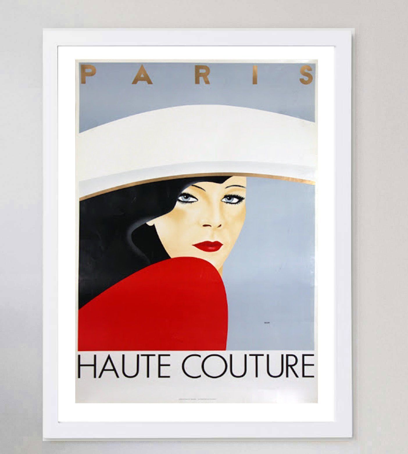 Haute Couture Paris   Razzia Original Vintage Poster photo for sale