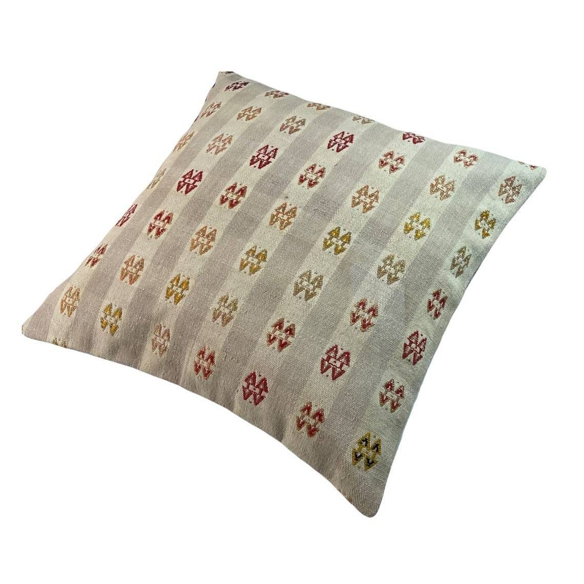 Anatolian Handwoven Kilim Pillow Cushion Cover Kilim Pillow Cover Tribal Pillow Ethnic Kelim Kissenbezug  60x60 Cm Kilim Cushion Cover photo buy