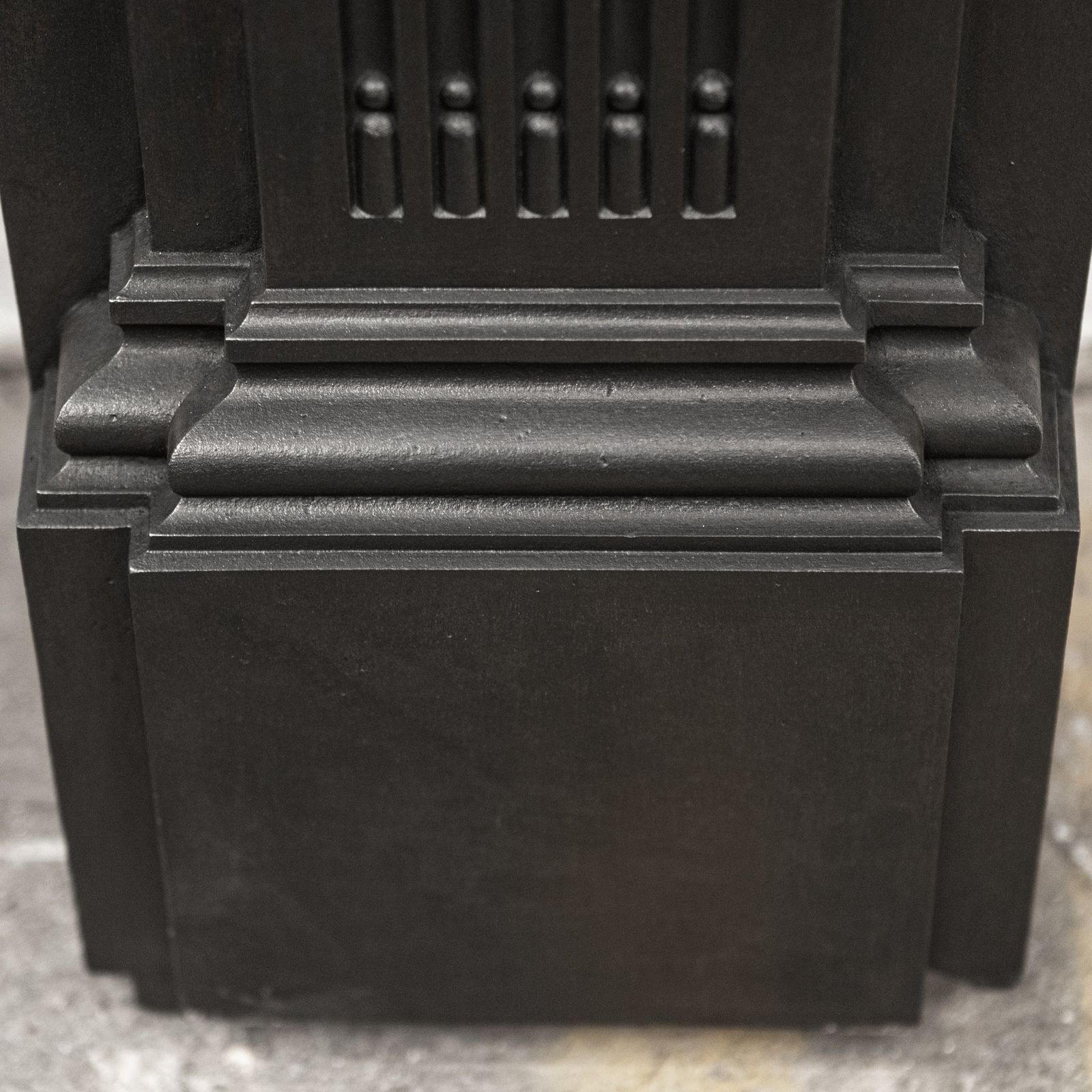 Antique Victorian Cast Iron Fireplace Surround photo vintage