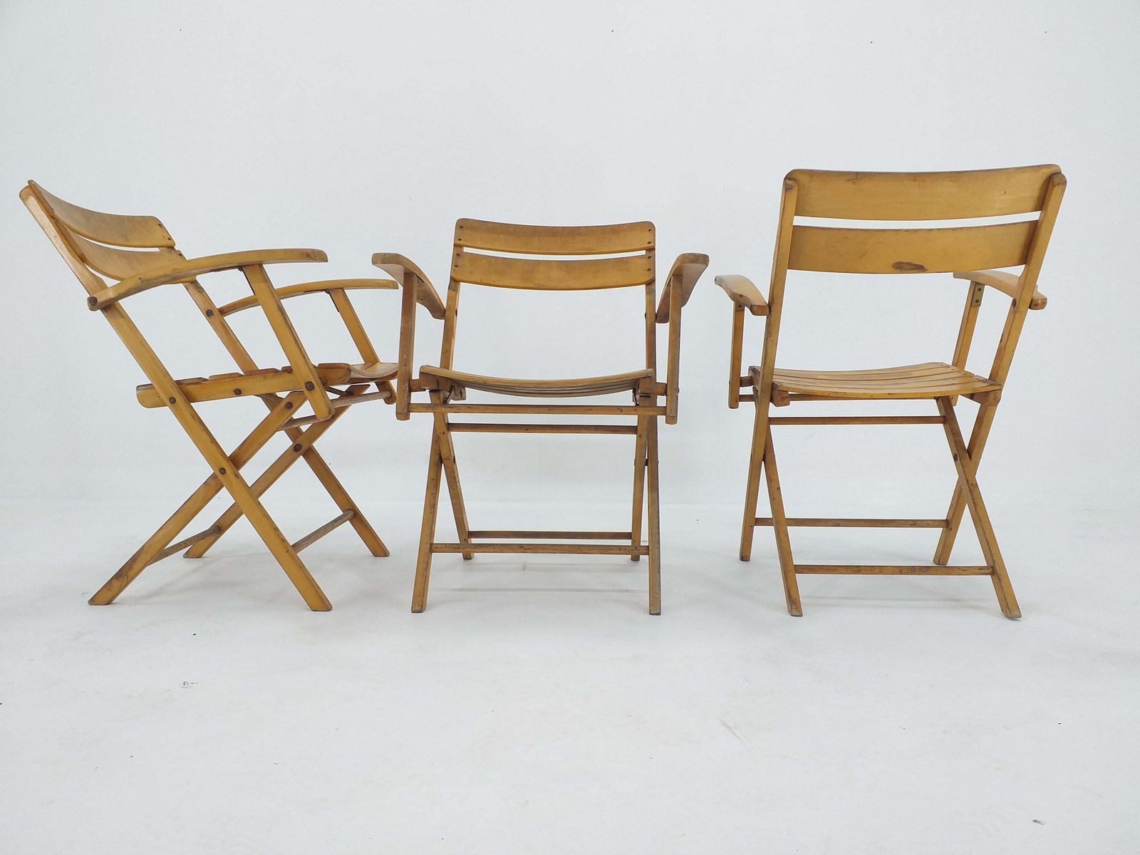 Set van drie Bauhaus klapstoelen (fauteuils) Naether photo vinterior
