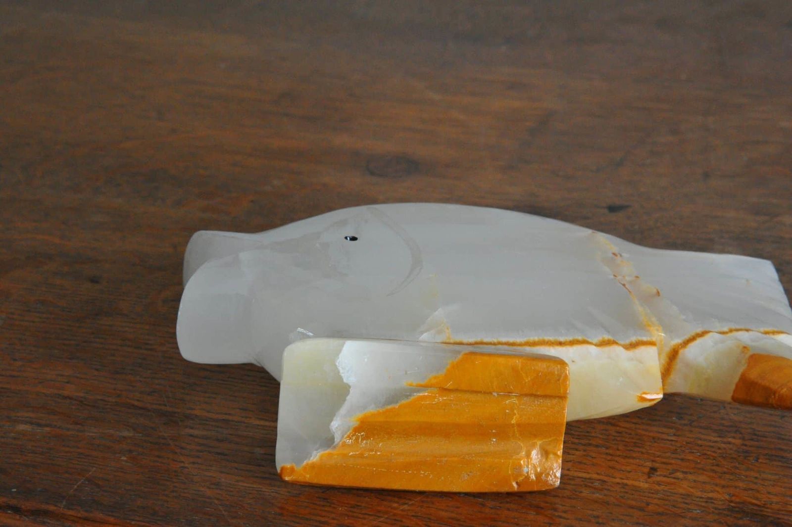 Carved Onyx Fish photo Home Decor