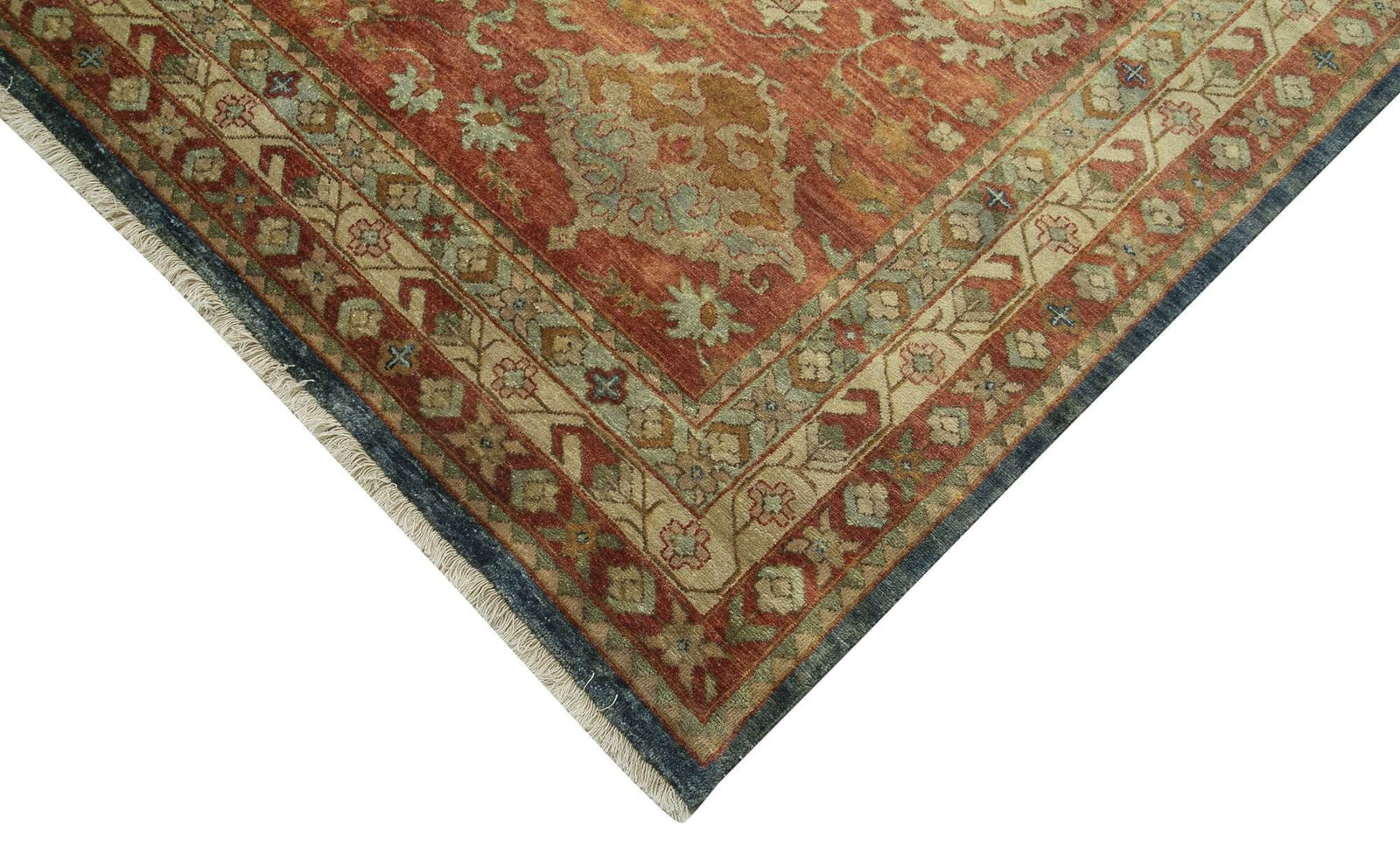 One Of A Kind Oriental Hand Knotted 2000s 367 Cm X 530 Cm Oushak Large Area Rug photo Textiles