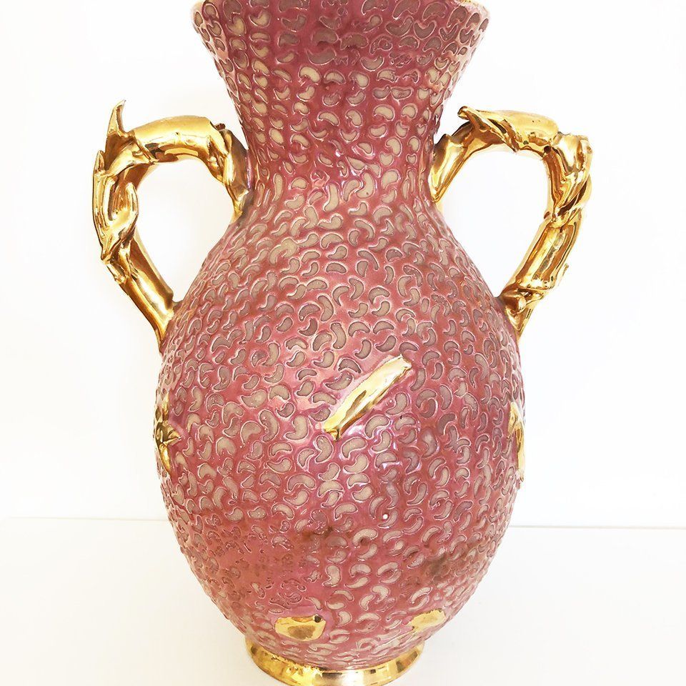 Sculptural Ceramic Vase From Arista, 1960s photo furniture