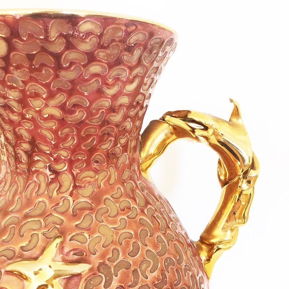 Sculptural Ceramic Vase From Arista, 1960s photo for sale