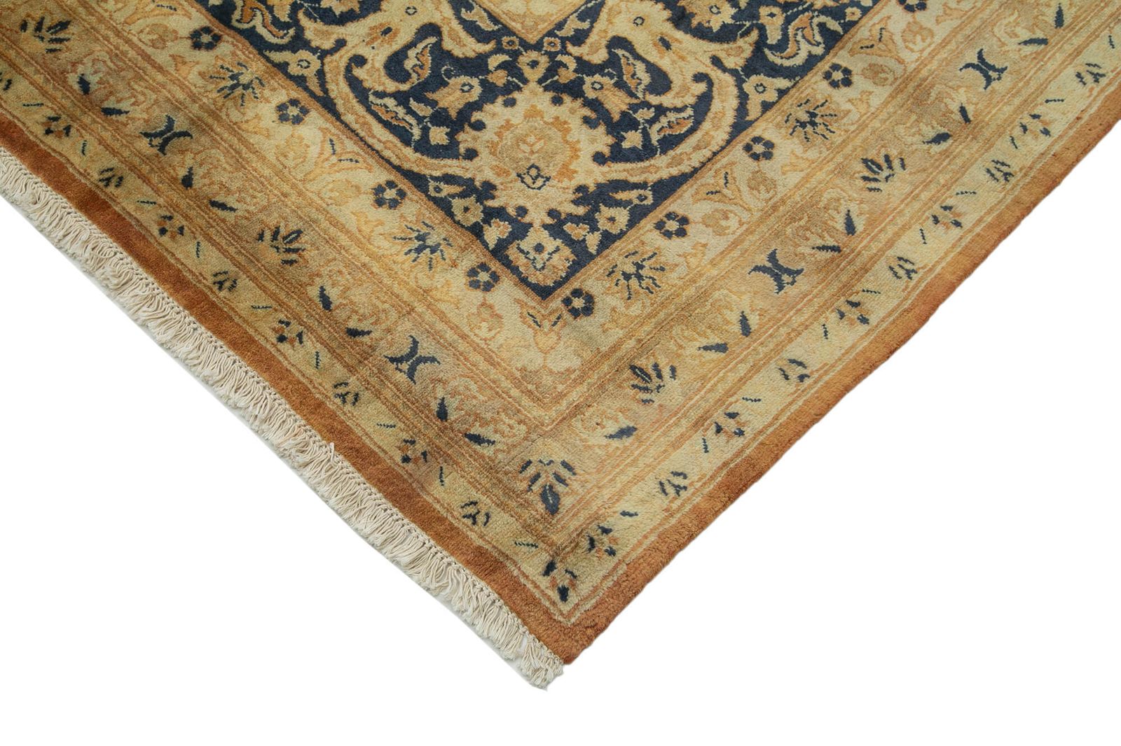 Oriental Hand Knotted 2000s 394 Cm X 546 Cm Orange Large Oushak Carpet photo Textiles