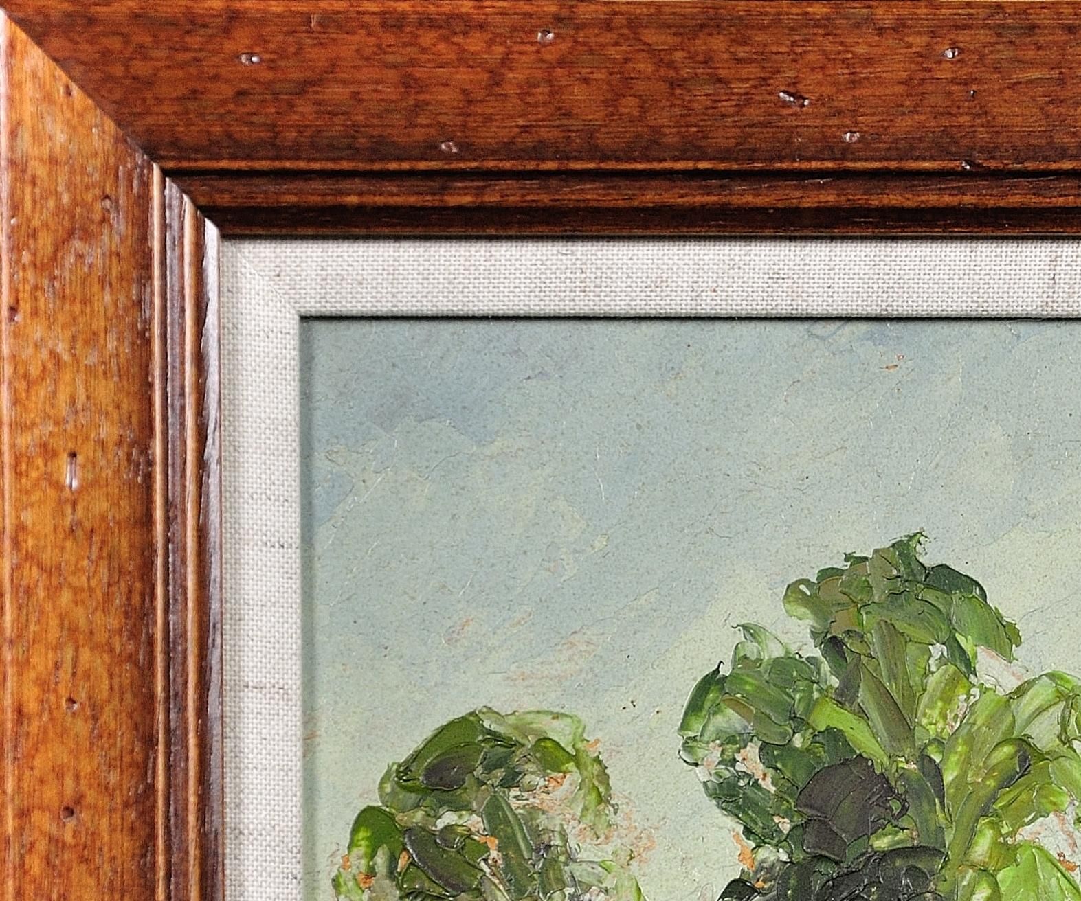 Arthur Spooner 1873 To 1962. English. Framed Impasto En Plein Air Post Impressionist Oil Painting Of Rural Derbyshire. photo 1295.0
