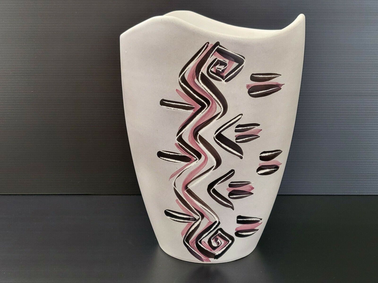 Vase Ceramique A L'auroch Vintage 1950 De Raymond Chastagnol Vallauris 50s 1950s photo for sale