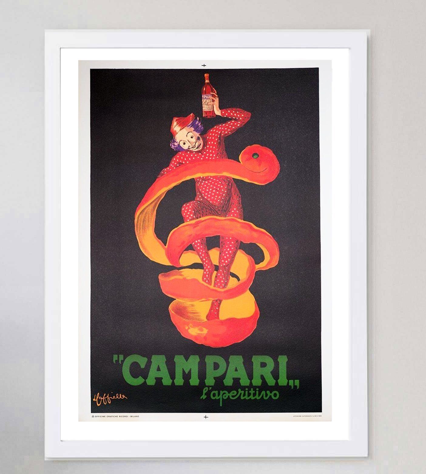 Bitter Campari Vendor 1950, Original Vintage Poster photo for sale