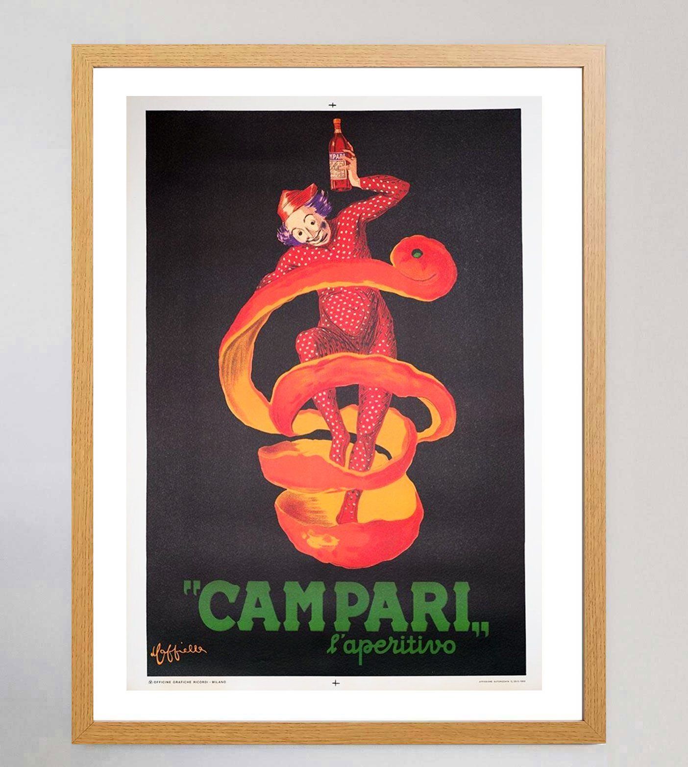 Bitter Campari Vendor 1950, Original Vintage Poster photo Art