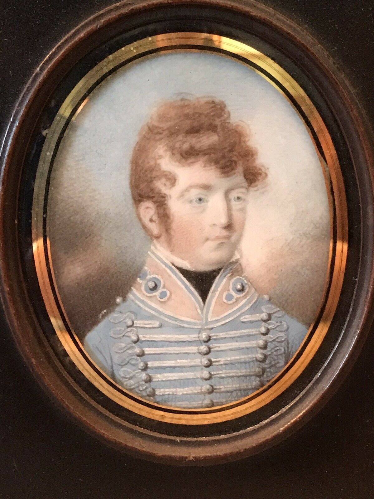 Portrait Miniature Of Captain Maitland Pow Battle Of Waterloo photo furniture