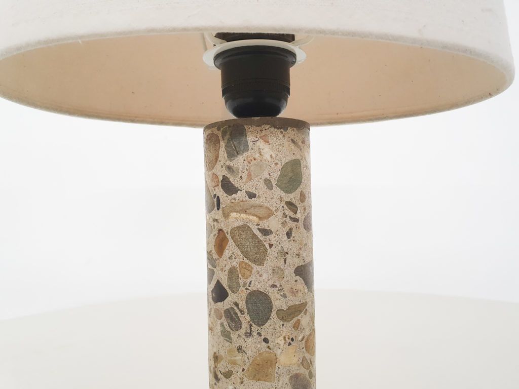 Klein Stenen Tafellampje, Frankrijk, Ca. Jaren 1960 photo vinterior