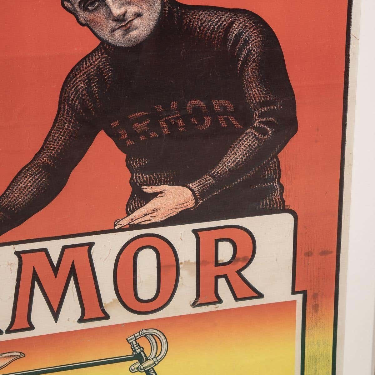 20th Century Armor Bicycles Poster Of Eugene Christophe, C.1912 photo vintage