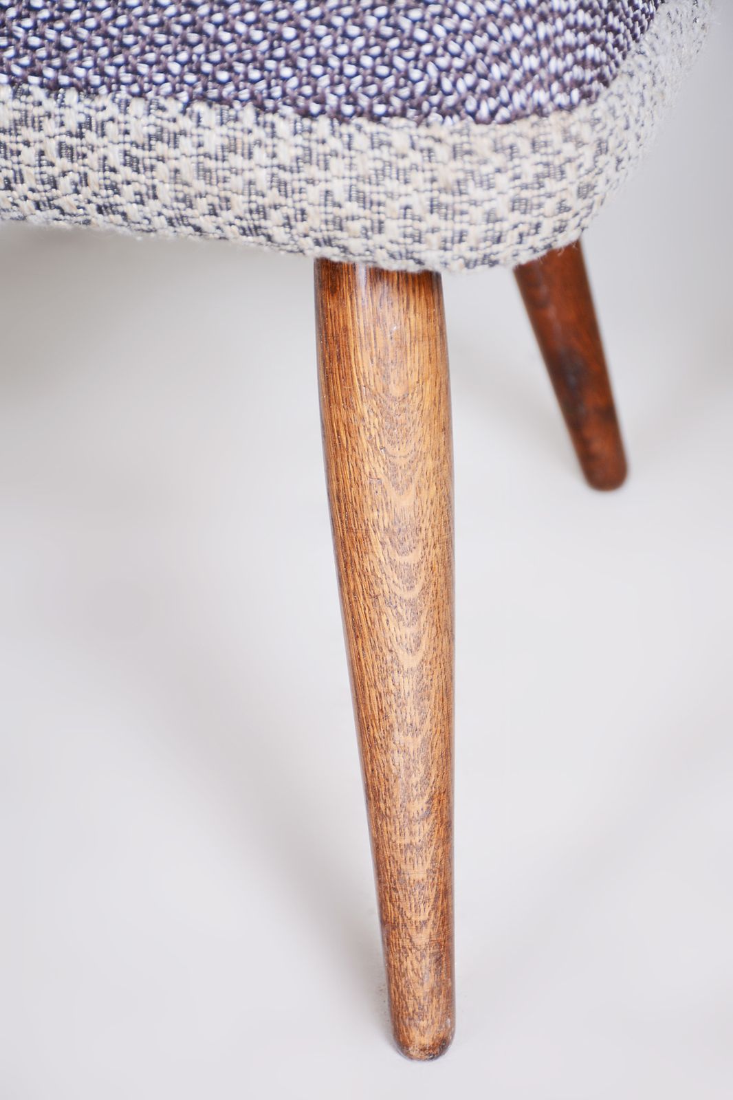 Set Of Two Grey Mid Century Armchairs Made In 1950s Czechia. Original Condition. photo buy