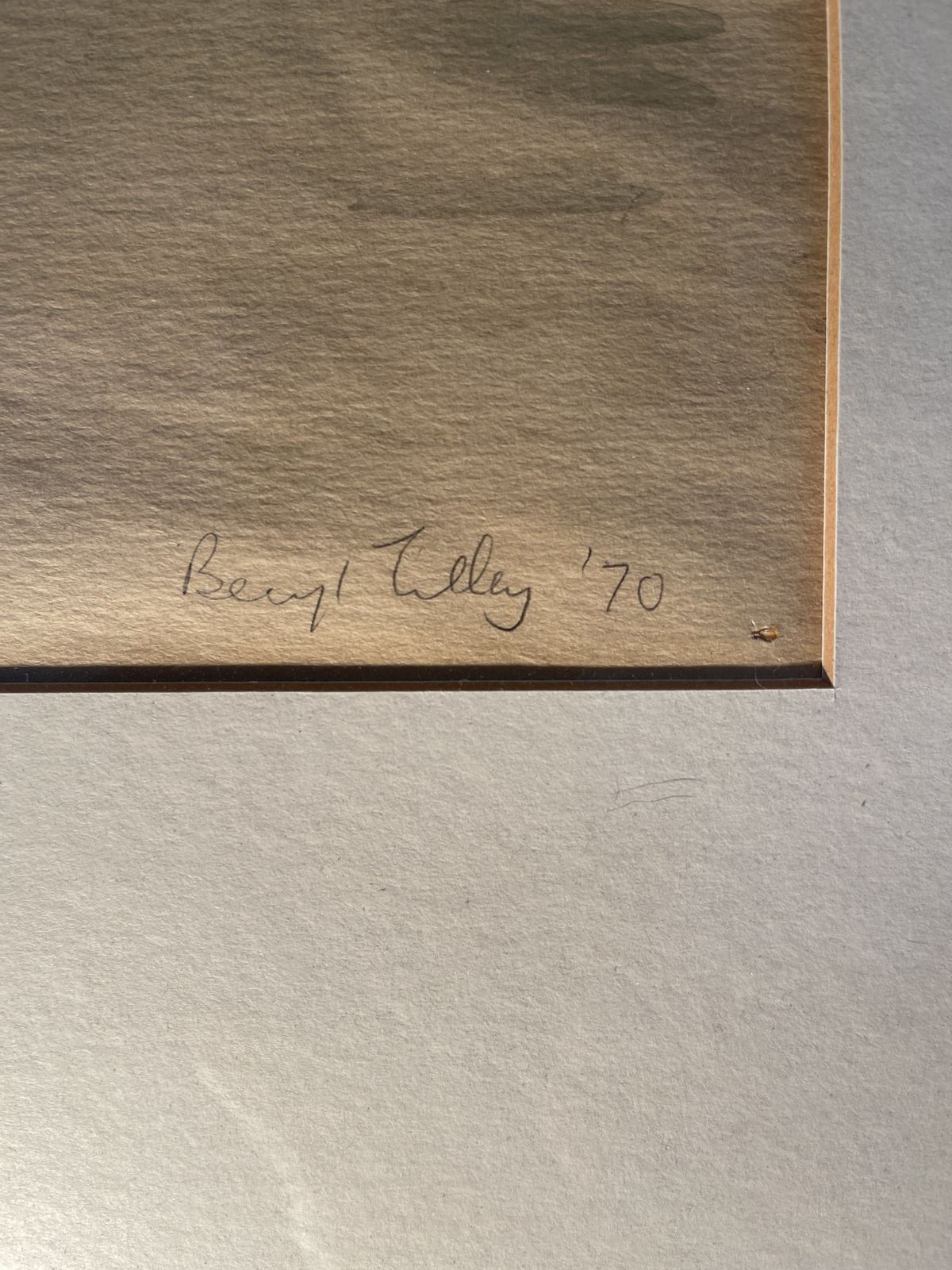 photo for sale Signed Midcentury Watercolour Of Milford Haven By Renowned Postwar Artist Beryl Tilley