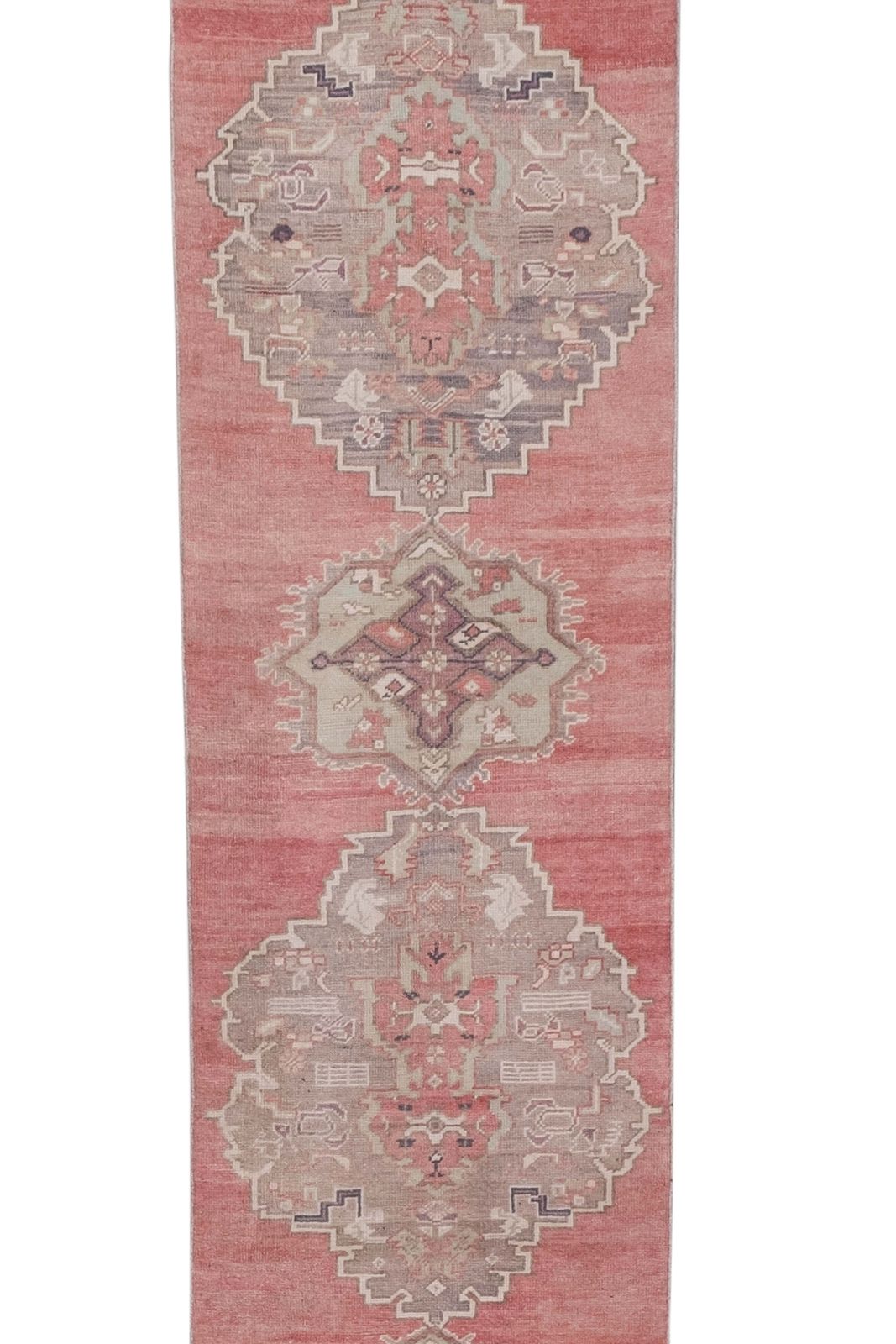 Vintage Turkish Oushak Runner With Eclectic Mediterranean Style Long Runner 2'9" X 21'8" photo vintage