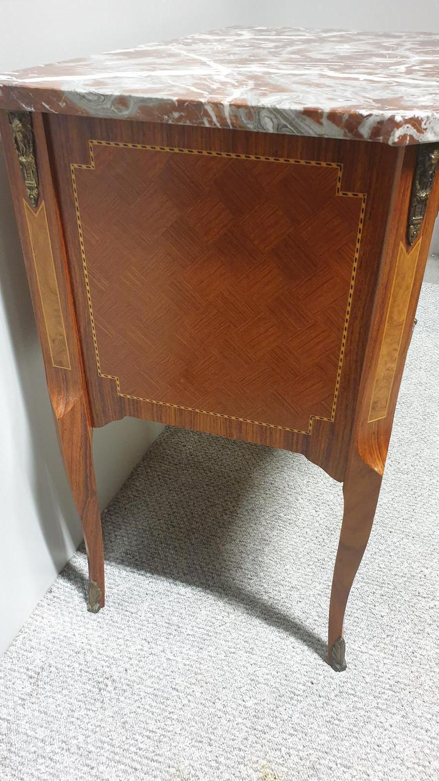 French Marquetry Commode Chest Of Two Drawers photo vinterior