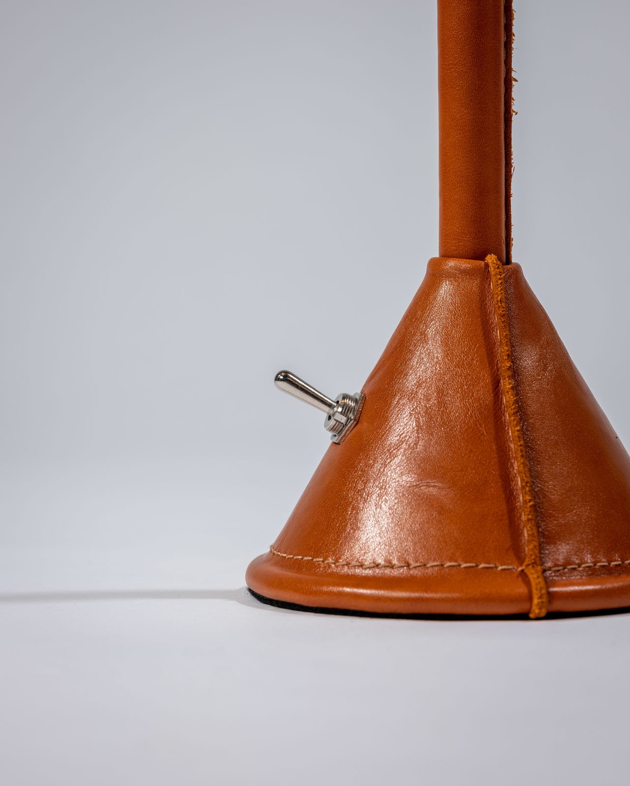 Unique And Iconic Leather Wrapped Desk Lamp In The Manner Of Valenti photo 1950.0