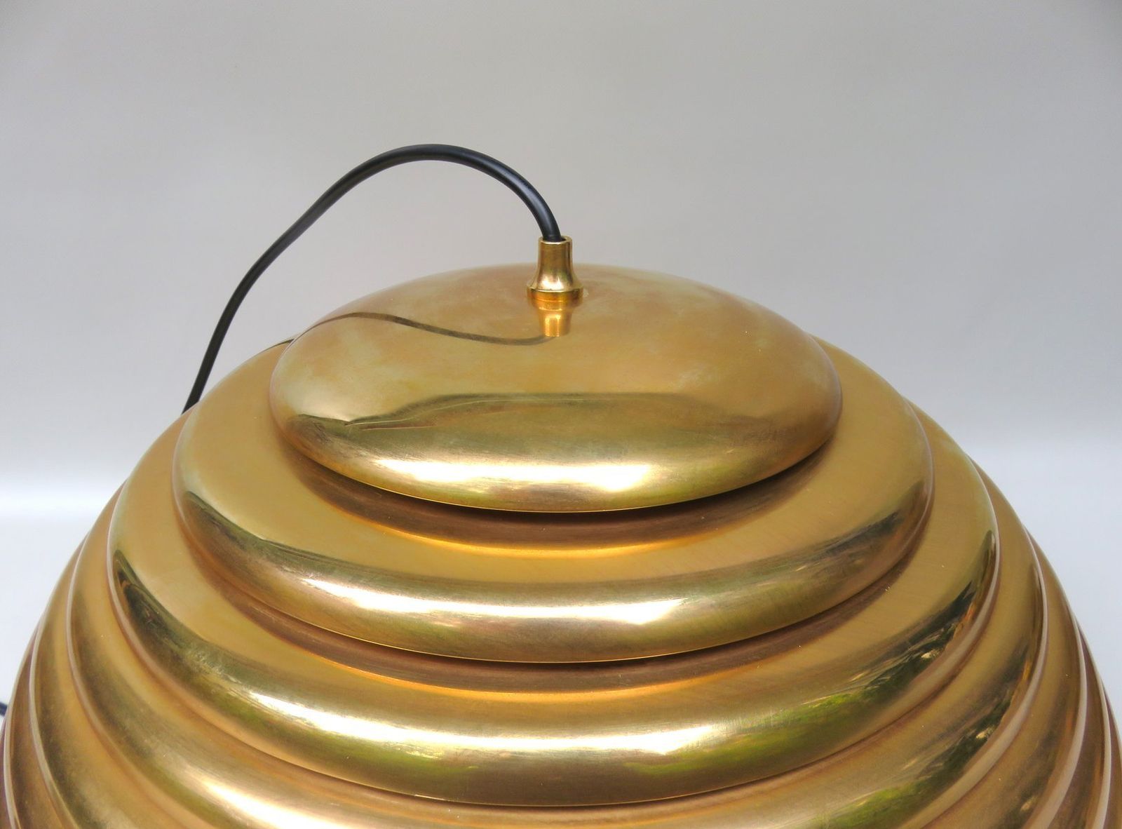 photo for sale 5639/S Saturno Gold Plated Pendant Light By Kazuo Motozawa For Staff, 1970s