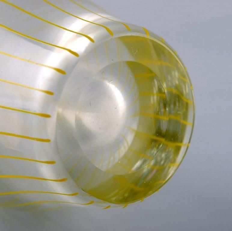 Bengt Orup For Johansfors, Strict Vase In Art Glass, 1960s photo vinterior