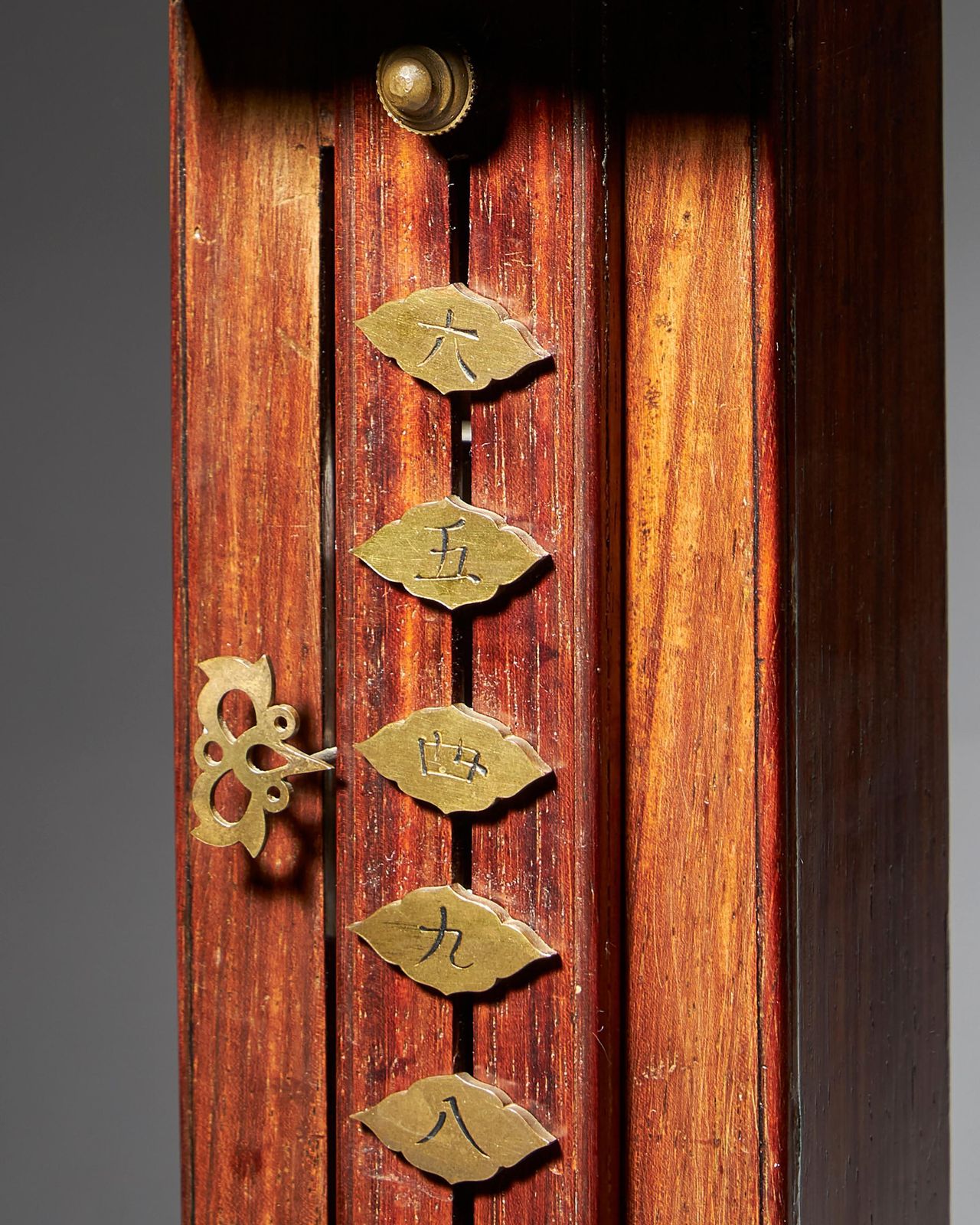 Late Edo Period 19th Century Japanese Pillar Clock, Shaku Dokei, C. 1820 photo furniture