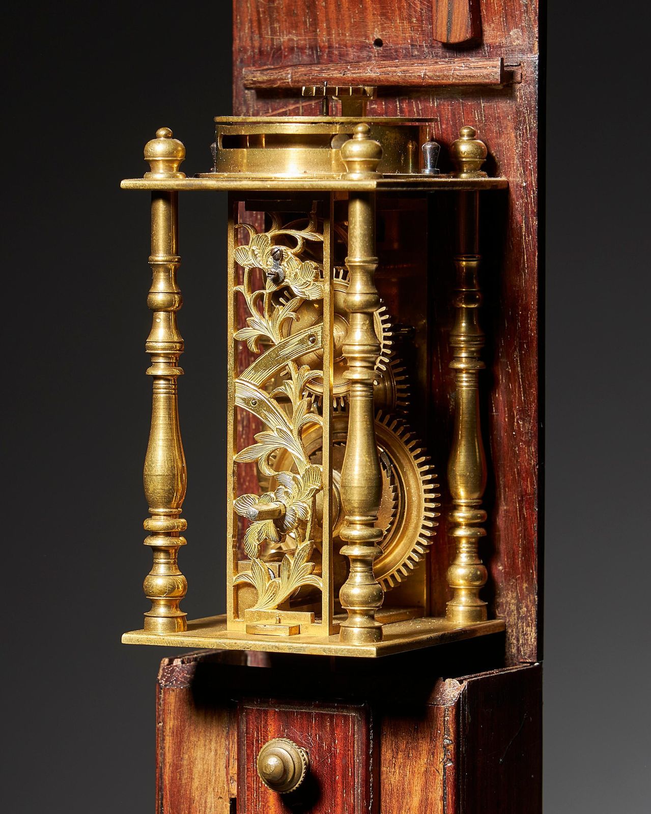 Late Edo Period 19th Century Japanese Pillar Clock, Shaku Dokei, C. 1820 photo for sale